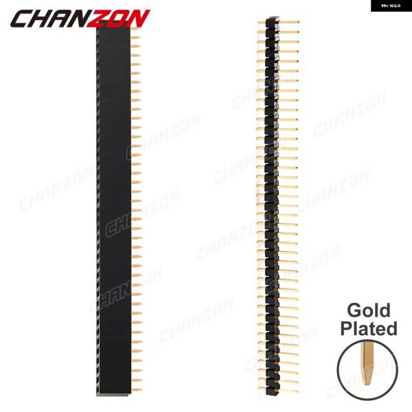 並行輸入品 オス/メス シングルロー 40ピン ヘッダー 金メッキ 分割式 コネクタ ストリップ A...