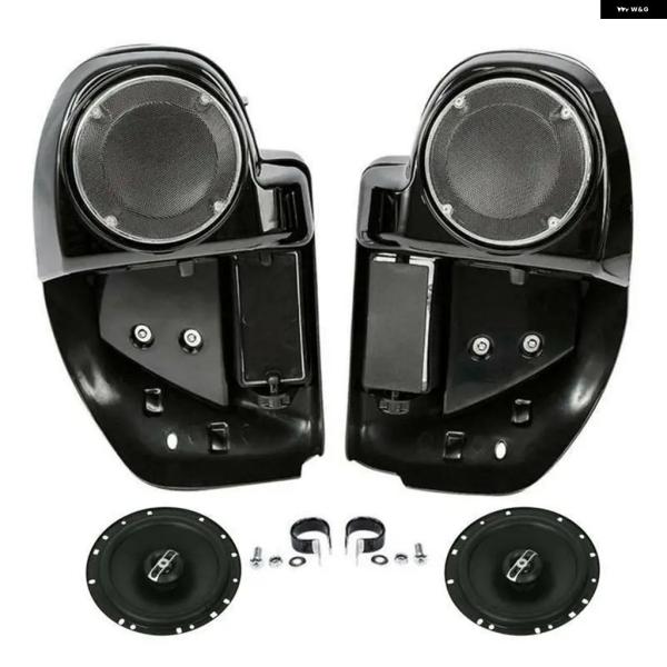 並行輸入品 ハーレー オートバイ 6.5インチ スピーカー ボックス ロワーベント フェアリング レ...
