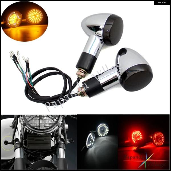 並行輸入品 オートバイ 12V LED リア ウィンカー インジケーター ライトテールブレーキランプ...