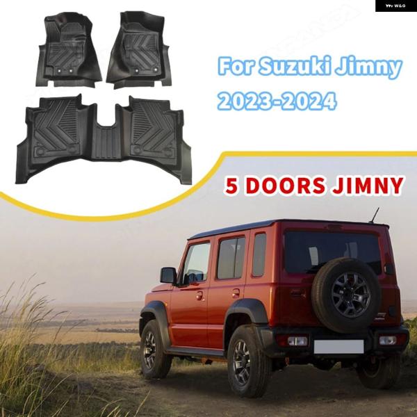 並行輸入品 スズキ 2024 ジムニー 5 ドア 車用フロアマット パッド マット TPE XL 2...