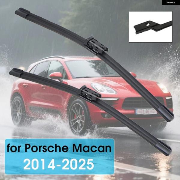 並行輸入品 ポルシェ マカン 95B 2 4インチ20インチ ワイパー フロント ブレード プッシュ...