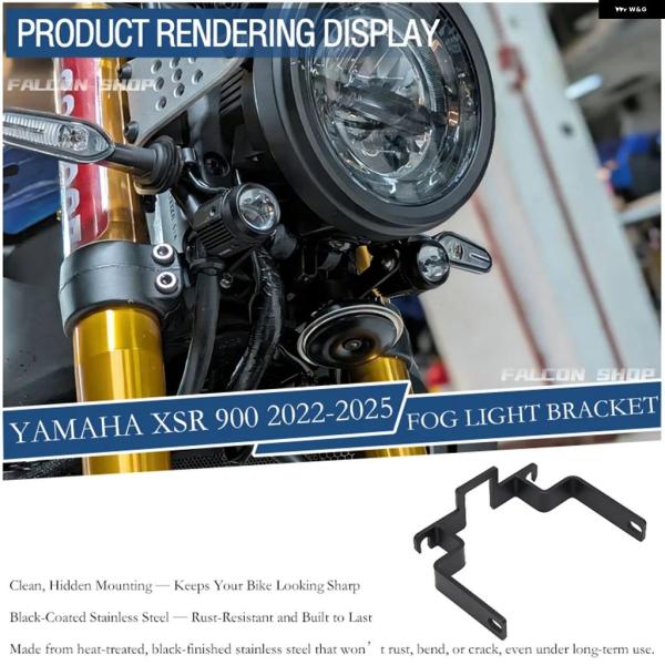 並行輸入品 ヤマハ フォグランプ ブラケット 2022 - 2025 スポットライト XSR900