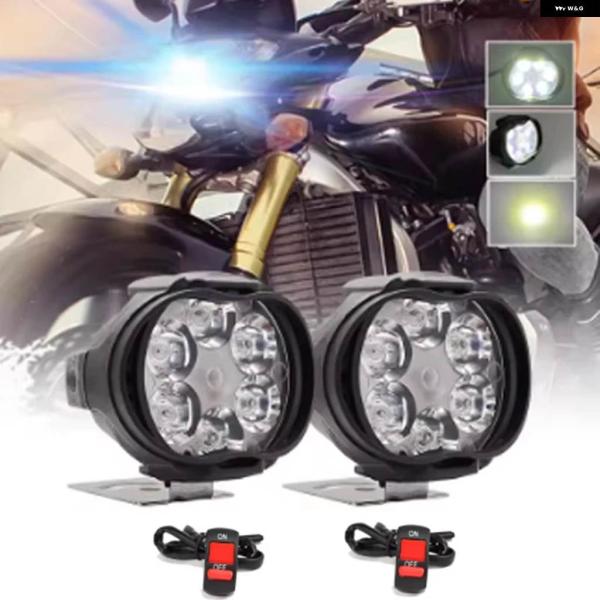 並行輸入品 12V バイク LED ヘッドライト スポットライト LED ライト 防水 バイク 補助...