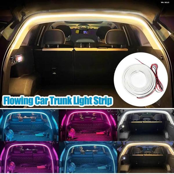 並行輸入品 リア トランク LED ライトバー ストリップ トランク インテリア 装飾 ランプストリ...