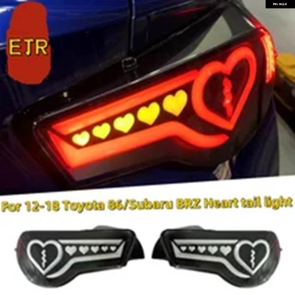 並行輸入品 トヨタ 86 テールライト 2012-2018 スバル BRZ ハートシェイプ LED ...