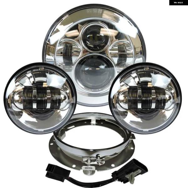並行輸入品 7インチ LED プロジェクター ヘッドライト 4.5インチ フォグパッシングライト ハ...
