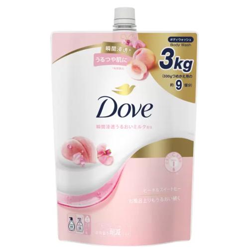 Dove (ダヴ) ボディウォッシュ ピーチ＆スイートピー 詰替え用 3kg