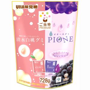 UHA 味覚糖 ご当地 Premium 清水白桃 & 山梨ピオーネ 728g