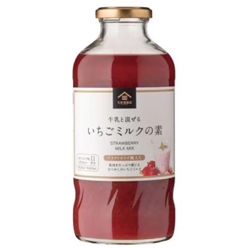 久世福商店 いちごミルクの素 575ml Strawberry Milk Drink