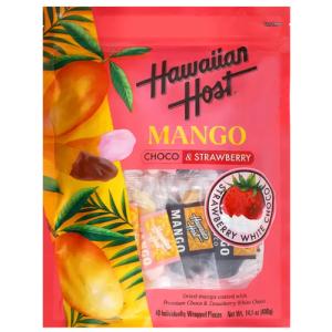 Hawaiian Host ハワイアンホースト ドライマンゴー チョコ&ストロベリーホワイトチョコ 400g（約40枚）｜あーるある