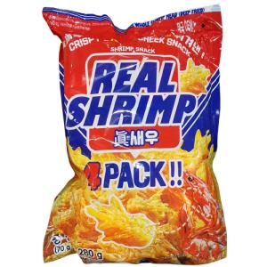 エビの頭 シュリンプ スナック 280g（70gx4） Real Shrimp Snack｜あーるある