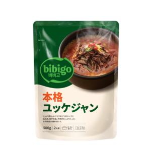 BIBIGO 本格ユッケジャン 500g 1袋 スープ 韓国食品 韓国食材 鍋の素 チゲ レトルト クッパ ビビゴ 韓国料理 送料無料