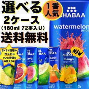ハルナプロデュース CHABAA 100％ジュース ウォーターメロン 180ml 紙