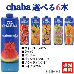 選べる 6本 ウォーターメロン 1000ml ハルナ haruna スイカジュース ドリンク タイジュース  グアバ ブラッドオレンジ チャバ chaba 100%ジュース｜業務用食品問屋アールズ