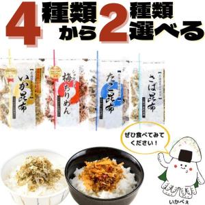 澤田食品 いか昆布 梅ちりめん たこ昆布 さば昆布 4種から2袋選べる 1000円ポッキリ 送料無料 ふりかけ めざましどようびにて紹介