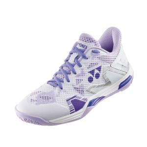 (ヨネックス) YONEX バドミントンシューズ パワークッションエクリプションＺウィメン ホワイト/パープル