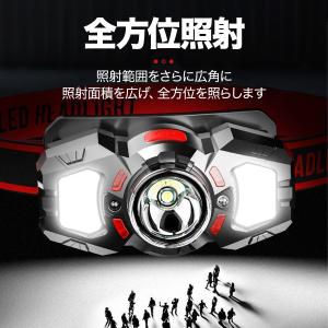 ヘッドライト led 充電式 釣り 作業用 登...の詳細画像5