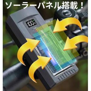 自転車ライト ソーラー 充電式 LED usb...の詳細画像5
