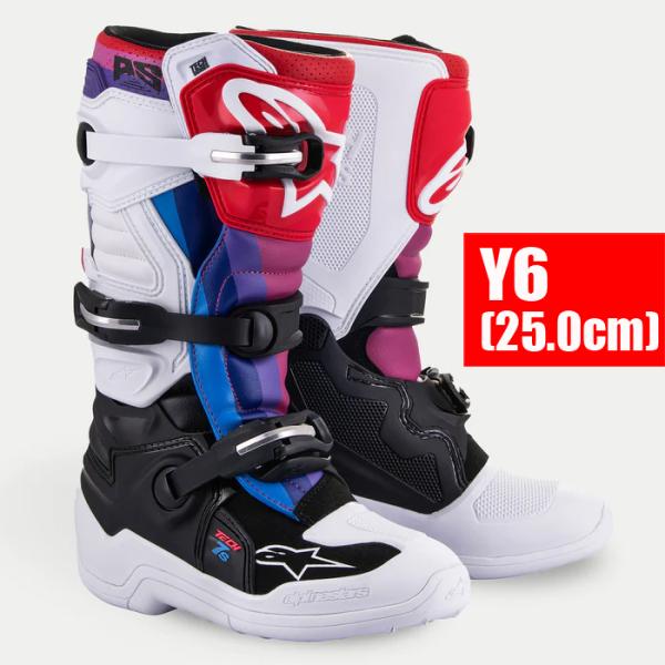 【送料サービス】ALPINESTARS '24 TECH7Sブーツ　ブラックホワイトレインボー/Y6...