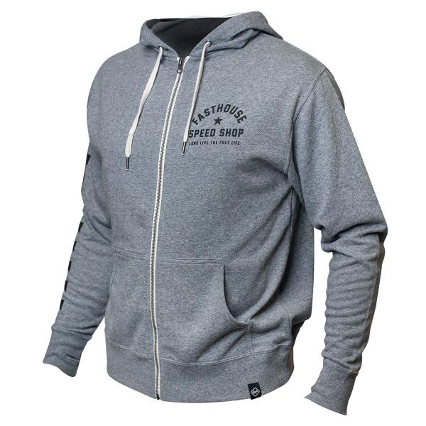FASTHOUSE スター ジップアップ フーディー ヒーサーグレイ
