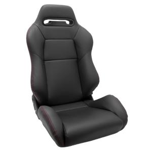 JADE スタイリッシュシートカバー RECARO SR-3用●ブラック×レッドステッチ（品番：JSC-001）1脚分