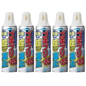 フマキラー ゴキブリ 対策 スプレー 超凍止ジェット 除菌プラス 230ml×5本