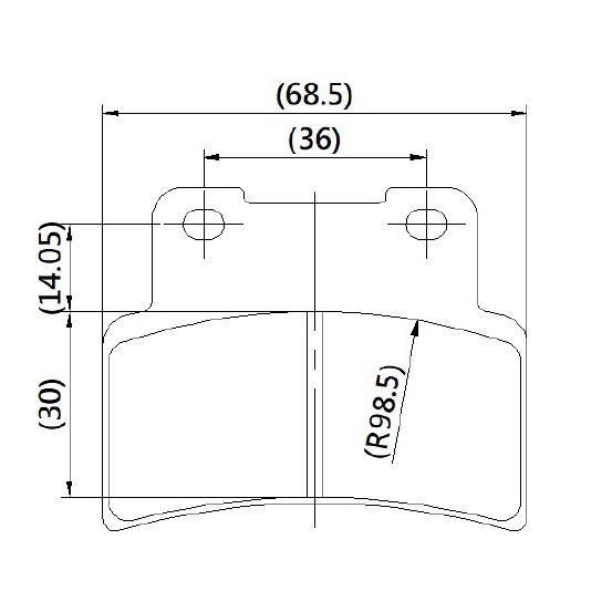 ANCHOR ANC-7専用 オリジナル シンタードブレーキパット　