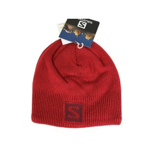 2017-18 SALOMON（サロモン）LOGO BEANIE/BARBADOS CHERRY｜rsports1