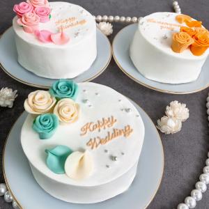 2色の薔薇ケーキ 4号|12cm 2〜3名様向...の詳細画像1