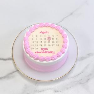 丸型カレンダーセンイルケーキ 3号|9cm|セ...の詳細画像2