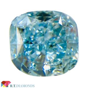 FANCY INTENSE GREEN BLUE 0.819ct CU/RT0684/CGL