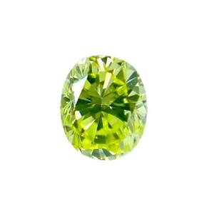 FANCY INTENSE GREEN YELLOW 0.124ct OV/RT1019/CGL｜rt-diamonds