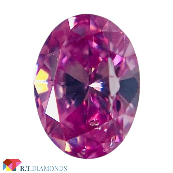 FANCY VIVID PINK 0.15ct OV/RT3197/GIA/CGL