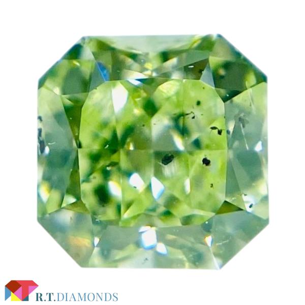 FANCY YELLOW GREEN 0.36ct SQ/RT3248/GIA