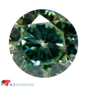 FANCY INTENSE GREEN 0.37ct RD/RT3285/GIA
