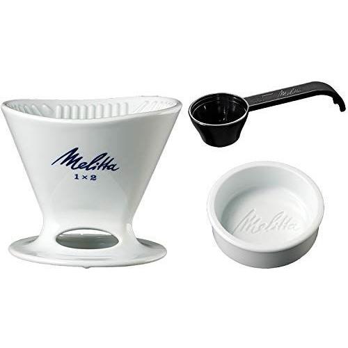 メリタ Melitta コーヒー ドリッパー 2~4杯用 プレミアムフィルター 1×2 受皿・メジャ...