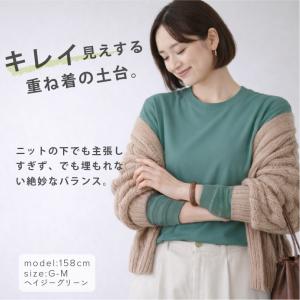 長袖 tシャツ レディースtシャツ ロンt 綿...の詳細画像4