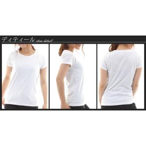 tシャツ レディース 半袖 綿100% 白 無...の詳細画像5