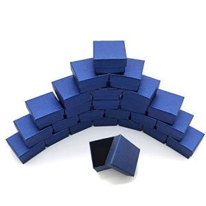 HIRAISM ギフトボックス アクセサリー ジュエリー 収納 正方形 5×5×3cm 無地 クラフト紙 24個セット