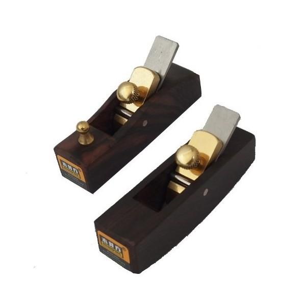 豆鉋 ミニ かんな 反り ＆ 平 13mm ２点セット ネジ式 細工用 カンナ