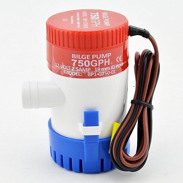 ハイパワー ビルジポンプ 12V/24V 小型 水中 ポンプ 750GPH/1100GPH 船舶 ヨ...