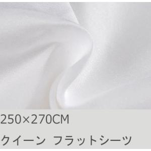 R.T. Home - 高級エジプト超長綿(エジプト綿)ホテル品質クイーン、ダブル兼用フラット
