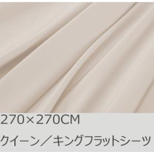 R.T. Home - 高級エジプト超長綿(エジプト綿)ホテル品質クイーン、キング兼用フラット ベッ...