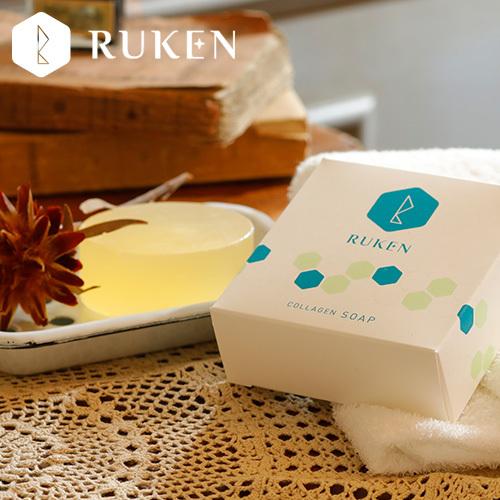 RUKEN ソープ 洗顔石鹸100g 天然オイル コラーゲンcollagen エイジングケア 洗顔 ...