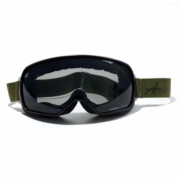 ariete (アリート) FEATHER LITE ゴーグル スモークレンズ　グリーン/ブラック ...