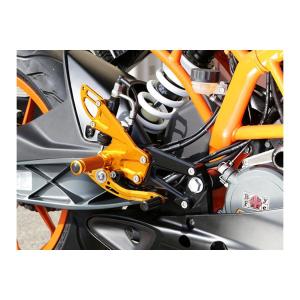 ベビーフェイス バックステップキット ゴールド ノーマル RC125/390 14-｜rubbermark