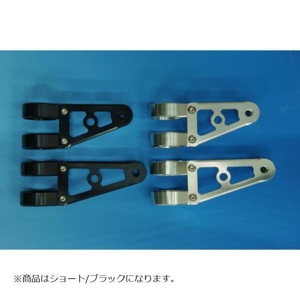 ウッドストック ヘッドライトステー Dタイプ ショート ブラック フォーク径Φ38用 WLS-D38...