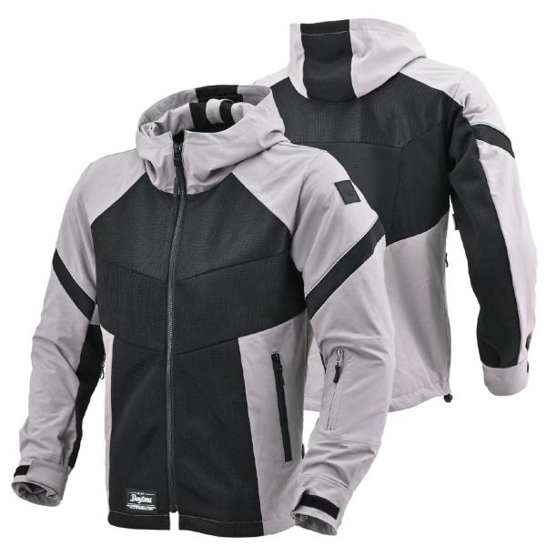 Daytona (デイトナ) DJ-010 ハーフメッシュパーカー ブラック/グレー/M 46774