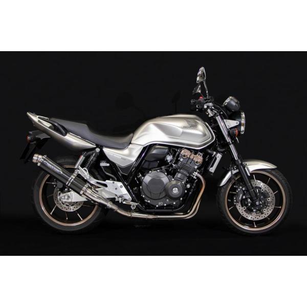 トリックスター 政府認証 スリップオンマフラー GP-LOOK カーボン CB400SF EBL- ...