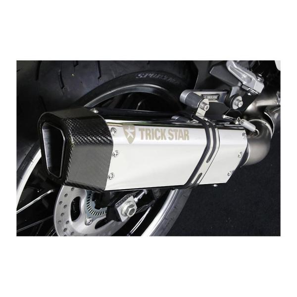 トリックスター レーシングスリップオンマフラー イカヅチ ステン・カーボン ショート Ninja25...